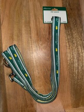 Masters 2026 Green & Yellow Pet Leash with masters logo